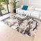 Mazovia Abstraktes Vintage Designer Teppich - Kurzflor - Weich Teppich für Wohnzimmer, Esszimmer - ÖKO-TEX Wohnzimmerteppich - Teppiche Beige Blau Grau 80 x 150 cm