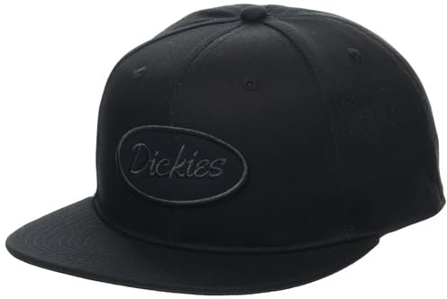 Dickies Herren Twill Flat Bill Cap Verschluss, Schwarz, Einheitsgröße