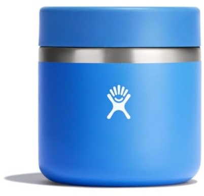 Hydro Flask Food Jar – Insulated Stainless Steel, Snack Travel Container for Hot Food, Lunch, & Soup 20 Oz Cascade Blue