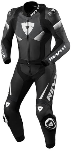 REV'IT! Revit Argon 2 2-Teiler Motorrad Lederkombi, schwarz/weiß, 54