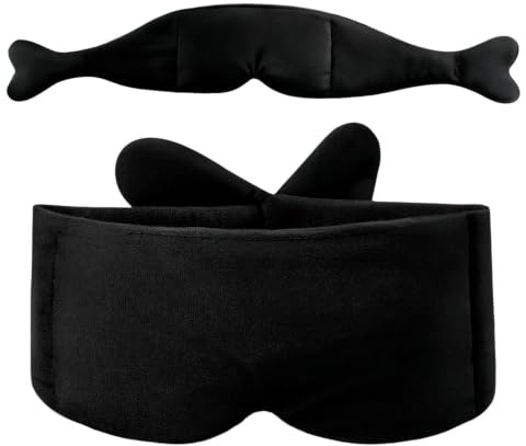 Máscara De Dormir Lastrada Presión Y Bloqueo De Luz Facial | Cubierta Ocular Lastrada Para Hogar, Hotel, Avión, Viajes, Habitaciones Luminosas, Meditación, Siesta Diurna