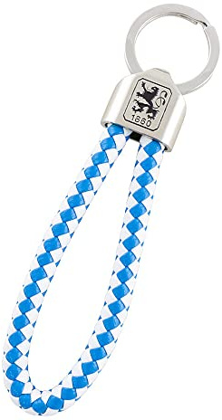 TSV 1860 München Schlüsselanhänger - Schlaufe geflochten - Kordel Anhänger - Plus Aufkleber Wir lieben Fußball