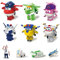 Super Wings - Set Tranform-a-bots x6 + Figuren aus PVC x4 – Verwandelbare Spielflugzeuge und Roboterfiguren aus der Zeichentrickserie Super Wings – Spielzeug für Kinder ab 3 Jahren