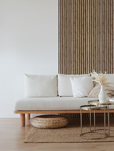 Panneaux muraux en MDF, panneaux acoustiques, décoration intérieure, tatouages muraux, matériau 3D MDF / 3 pièces = 1,62 m²/1 cm d'épaisseur