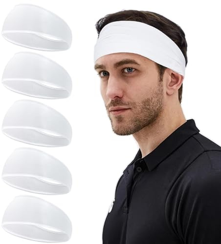 Sports Headband for Men Athletic Sweat Band for Working Out Running Sports