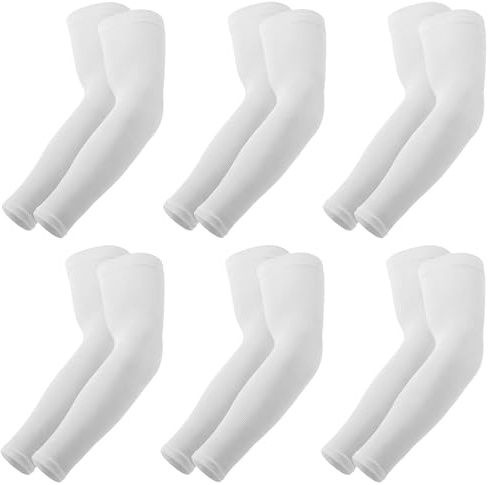 Supmovo Manicotti Braccia Anti UV Manicotto Braccio, Manicotti Pallavolo Ideali per Ciclismo Calcio Padel Beach Volley, Compressione Maniche per Braccia Copri Tatuaggi per Uomo