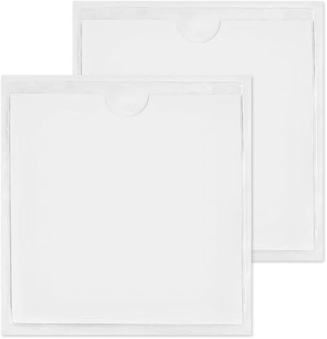 Lotsdonxia 2 Pcs Transparent Adhesive Windscreen Tax Disc Holder – Waterproof and Dustproof Permit Case PVC Parking Permit Holder for Cars, Vans, and Caravans (10.5 X 10.5 Cm)