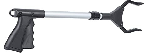 TOVINANNA Pinza Recogedora De Basura Extensible Clip De Aluminio Reforzado Para Jardín y Limpieza Herramienta Duradera Para Recogida Sanitaria y Ligera Manejo Exterior