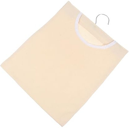 Vaguelly 1 Pezzi Borsa Da Appendere Borsa Portaoggetti Per Mollette Beige Apertura Resistente e Comoda Da Usare Facile Pulire Montaggio Parete