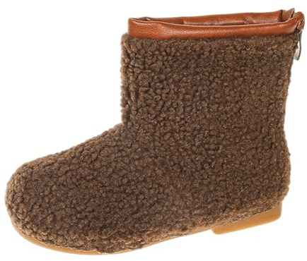 Generisch Zapatos de cabaña para niñas y niños, zapatillas de invierno para niños, calcetines de cabaña, modernos, resistentes al viento, zapatos de invierno, botines descalzos, botas para niñas