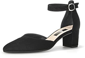 Gabor Damen Riemchen Pumps, Frauen Absatzschuhe,Court Shoes,stöckelschuhe,knöchelriemchen,Fesselriemchen,fersenhalter,schwarz,38 EU / 5 UK