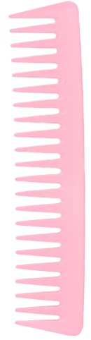 Sonew Grand Peigne Démêlant pour Cheveux, Peigne à Dents Larges sans Poignée pour Cheveux Bouclés, Peigne de Shampooing pour Cheveux Secs et Humides pour Femmes et Hommes (Rose)