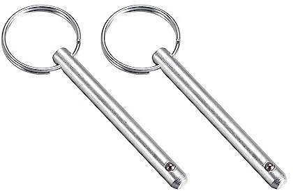 METALLIXITY Pasadores de liberación Rápida (6 mm x 59 mm) 2 Uds, Acero al Carbono Pasador de Tracción - para Construcción Naval, Barco Equipamiento, Barco Arriba