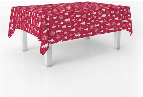 ECOMMERC3 | Tovaglia in tela cerata dimensioni 100x140 cm repellente macchie - Tovaglia in tela cerata colore ABETE 100% Made in Spain - Non trasferisce liquidi