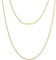 KRKC Herren Halskette, 2mm 14K Gold Vergoldet Edelstahl Panzerkette Cuban Chain, Nickel-frei Dünne Goldkette für Männer Länge 45-66cm(50.8, 2mm-14K Gold Vergoldet)