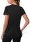 Wayleb Sportshirt Damen Kurzarm Rundhals Fitness T-Shirt Laufshirt Back Mesh Leichtes Atmungsaktiv Shortsleeve Sport Oberteile Einfarbig Gym Yoga Top Sportbekleidung, Schwarz XL