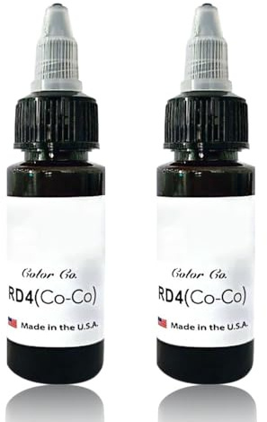 MYGLOAR 2 flaconi di inchiostro nero concentrato per delineare e colorare, inchiostro per tatuaggi professionale. 2 flaconi di inchiostro concentrato (Caffè 30+30ML)