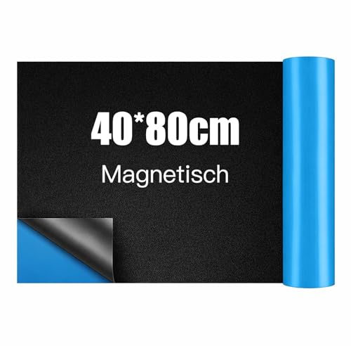 Bordsfolie magnetisk självhäftande 40 × 80 cm, tavelfolie magnetisk självhäftande för vägg, kök, kontor och barnrum, kan skäras till storlek och avlägsnas utan att lämna rester (B40 x H 80 cm)