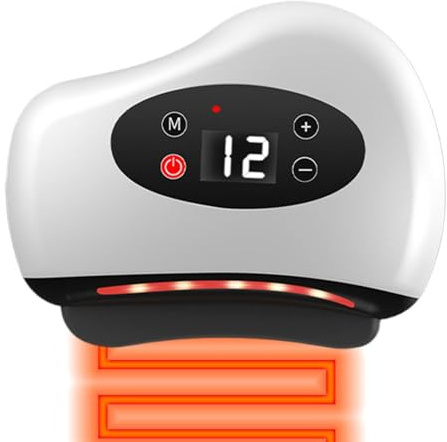 Massager - Heating Function Vibration Massager | Rascador Muscular Eléctrico, 12 Niveles Para Piernas, Espalda, Brazos Y Cara En Casa, Dispositivo De Relajación Para Uso Diario En Spa