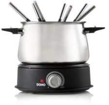 DOMO Edelstahl Fondue, Klar, One Size