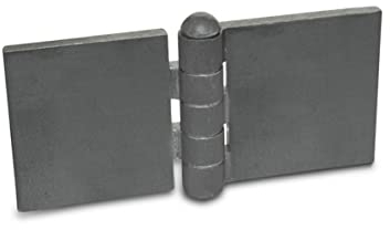 Ganter Normelemente | Scharnier zum Anschweißen - GN 1366-ST-120-40-A-BL | Stahlprofil | BxL: 120x40 mm