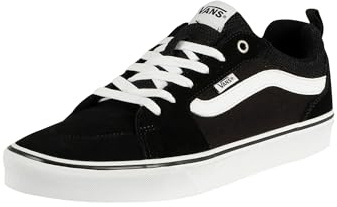 Vans Mens Size 14, Filmore Sneaker Black & White Suede & Mesh Canvas Lace Up Shoes, Low Top Men's Trainers, Lightweight Men's Shoes Active Wear Range (14 UK)