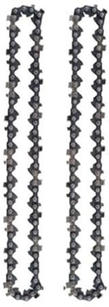 JMORCO Sägeketten 4/6 Zoll Mini-Stahl-Kettensägenketten, elektrische Kettensägen, Teile, Führungsplatte, Gartengeräte, Sägezubehör, scharfes Kettensägen-Kettenset(2pcs 6in)