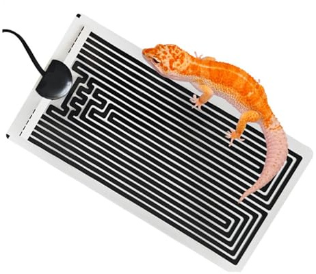 Tappetino Riscaldante per Rettili da 45 W - Tappetini Riscaldanti per Vivarium per Rettili con Controllo della Temperatura A 10 Livelli, Tappetini Riscaldanti Rimovibili per Terrari sotto Vasca
