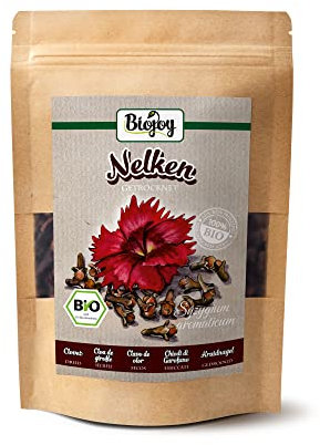 Biojoy Clavos de olor Ecológicos (250 g), secados y enteros, apto para té y cocinando (Syzygium aromaticum)