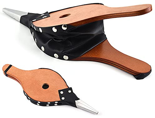 TIAVNTD Soufflet de cheminée en bois de 35 x 13 cm - Pour extérieur, camping, barbecue, barbecue, cheminée, pompe, barbecue