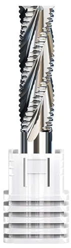 Fresa per sgrossatura HSS 1pc 4 flauti 6-20mm Frese CNC Frese Bit per utensili per sgrossatura di metallo in acciaio alluminio-18xP16x63x123