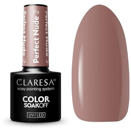 02 Perfect Nude - Esmalte de uñas UV (5 ml) Claresa