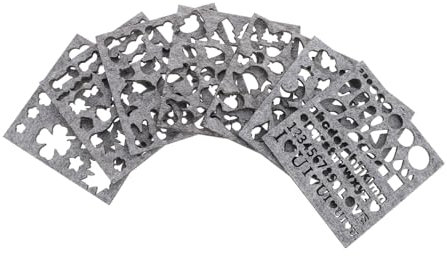 HOODANCOS Molde Para Fieltrar y Plantilla De Fieltro Para Manualidades 7 Piezas, Kit De Inicio Portátil Para Niños, Herramienta Ligera Para Bricolaje Escolar, Uso Educativo y Creativo