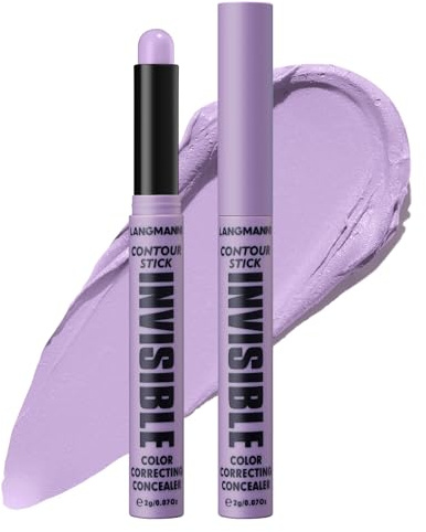 Creme Konturenstift, Matt Bronzer Stick, Gesichtsformung Konturierung Stick Makeup, Verblendbar & glatt, Wasserfest & langanhaltend, natürliches Finish Concealer Bronzer-Stift #03 Lila