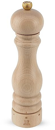 PEUGEOT - Paris u'Select 22 cm Salt Mill - 6 Predefined Grind Settings - Powdered Salt Innovation, Zirlion Mechanism - PEFC-Certified Wood - Made in France - Natural Finish