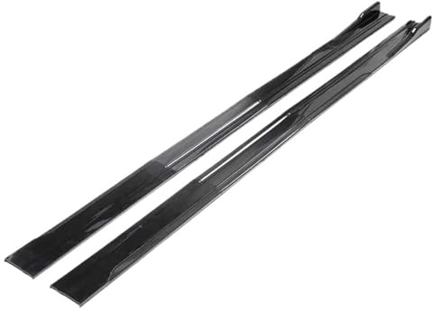 Faldones Laterales para VW Golf 8 MK8 GTI MK8 ID 4 ID 6 Faldones Laterales Universales De 2,2 M Divisores De Balancines Difusores Y Alerones Falda Lateral(Gloss Black 2m)