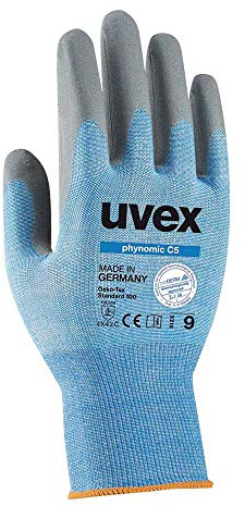 Uvex Ruvex-Nomicc5_7 Schutzhandschuhe, Blau-Grau, 7 Größe