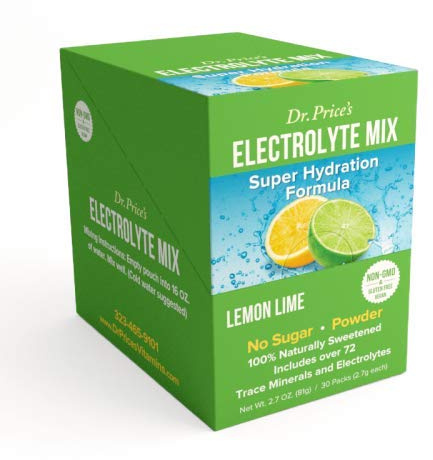 ELECTROLYTE MIX goût citron et citron vert est un mélange de plus de 72 minéraux en trace et électrolytique - Une grande dégustation et un moyen pratique d'hydratation correct et naturel !