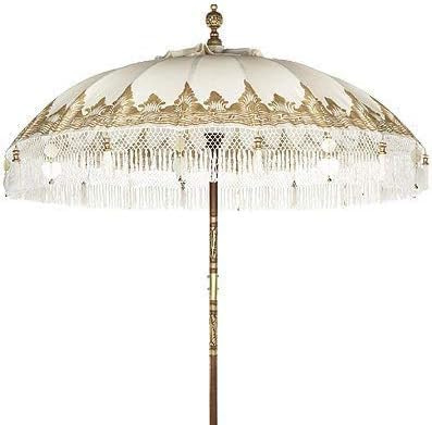 La Vida en Led Sombrilla Balinesa Parasol 3 metros diámetro Paradise Luhur