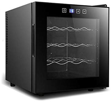 Refroidisseur de réfrigérateur, mini réfrigérateur à vin compact indépendant du refroidisseur de vin de comptoir avec verre à commande numérique d'une capacité de 12/16/20 bouteilles (TL39 (16 pièces)