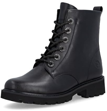 Remonte Damen Low-Top Sneaker D0700, Frauen Halbschuhe,Lose Einlage,wasserabweisend,remonteTEX,Freizeit,sportlich,straßenschuhe,Schwarz (00),38 EU
