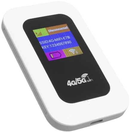 Ejoyous Hotspot mobile, WiFi 5G 300Mbps Plug and Play Slot per scheda SIM Router WiFi WiFi portatile Fino a 10 utenti WiFi