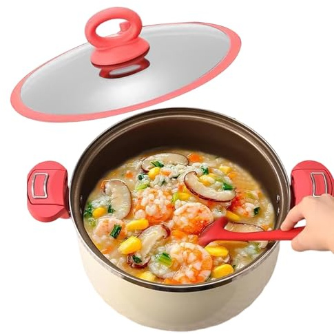 Olla a presión, cocción segura y eficiente, 26,5 x 15,5 cm, olla a presión de cocina, cocina de seguridad para carne, diseño de mango, para carne, verduras, guisos y platos a fuego lento