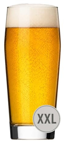 Rastal XXL Willi Becher Riesen-Bierglas – 3,0 Liter – Partyglas für Vereine, Meisterschaften und als Trophäe – Mundgeblasenes Bierglas in Übergröße – Höhe: 34 cm