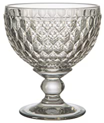 Villeroy und Boch - Boston col. Sektschale smoke, extravagantes, formschönes Glas für Sekt und Champagner, Kristallglas, grau, 400 ml