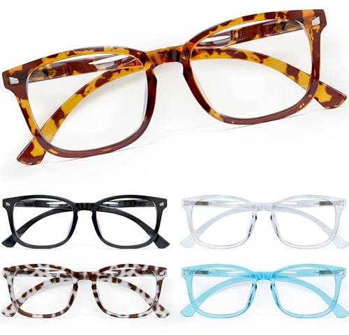 CCVOO 2.5 Reading Glasses for Women, Eye Glasses, Blue Light Readers, Cheaters