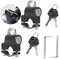 2 Pezzi Lucchetto Casco Moto Antifurto universale Accessorio da Equitazione Adatto in Alluminio for Manubrio da 22mm - 28mm