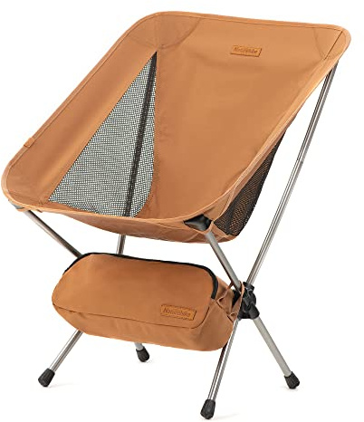 Naturehike Campingstuhl Faltbar Tragbarer Faltstuhl Angelstuhl Ultraleichter Kleiner Klappstuhl mit Tragetasche für Camping Gelb/Grün