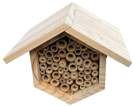 Casa de, de hábitat Natural, 18,4 x 15,2 x 14,5 cm, casa de Hotel de, hábitat de anidación, Refugio Ambiental de jardín, para Patios, césped, Porche, Patio, Balcones y terrazas