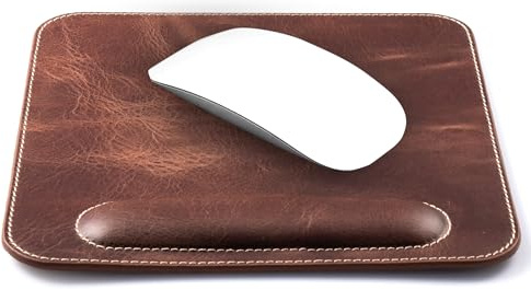 LONDO Top Grain Leather Mousepad with Wrist Rest